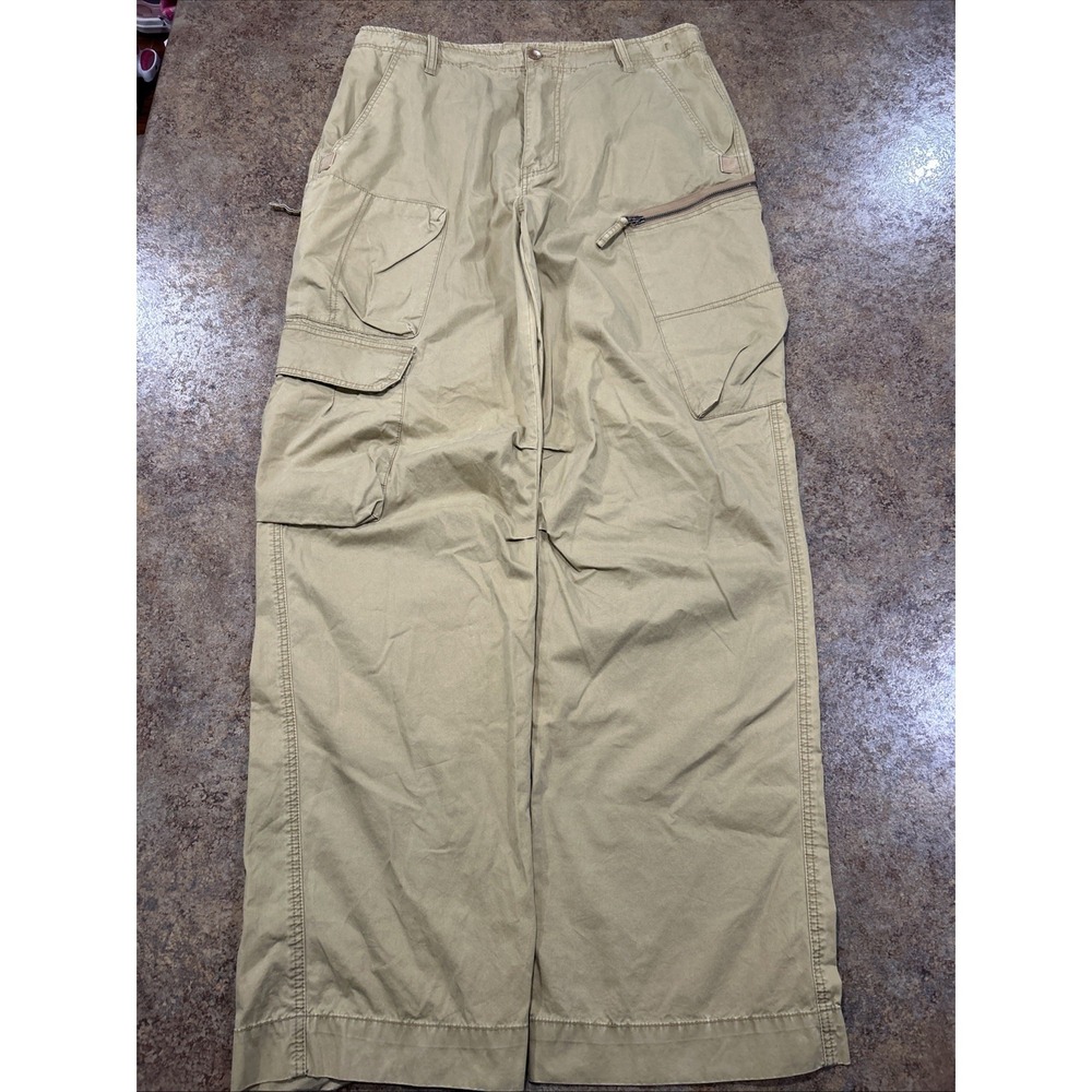 Vintage Y2k Nautica Cargo Pants 34x34 (fits 36x35) Paratrooper Military Baggy
